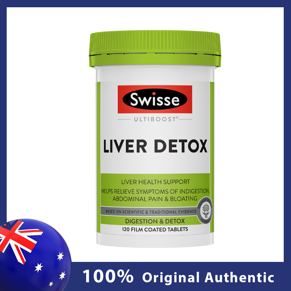 Swisse Ultiboost Liver Detox 120 Tablets Detoxification Antioxidant