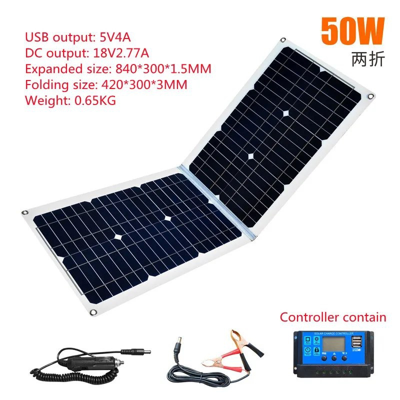 Flexible Monocrystalline Silicon Solar Panels 50W 18V ETFT