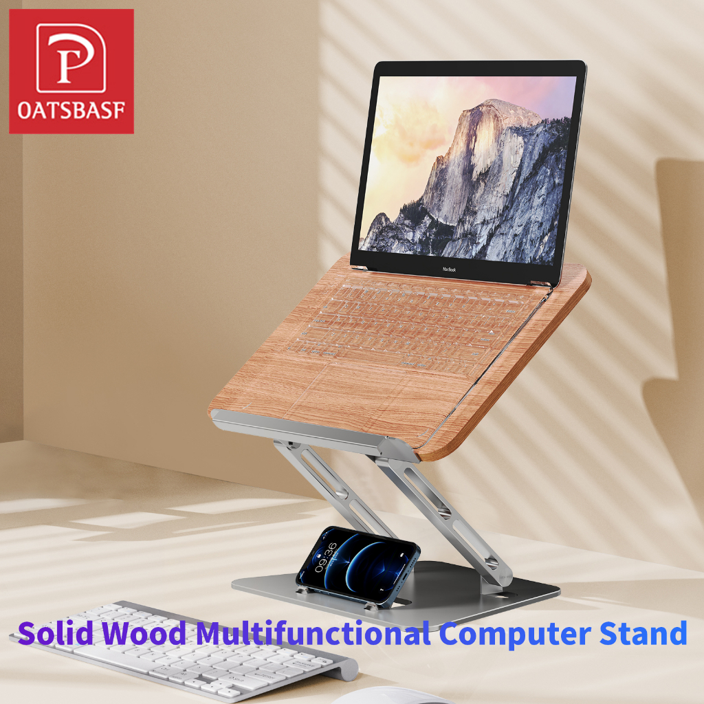 OATSBASF Adjustable Solid Wood Reading Holder Book Stand Foldable ...