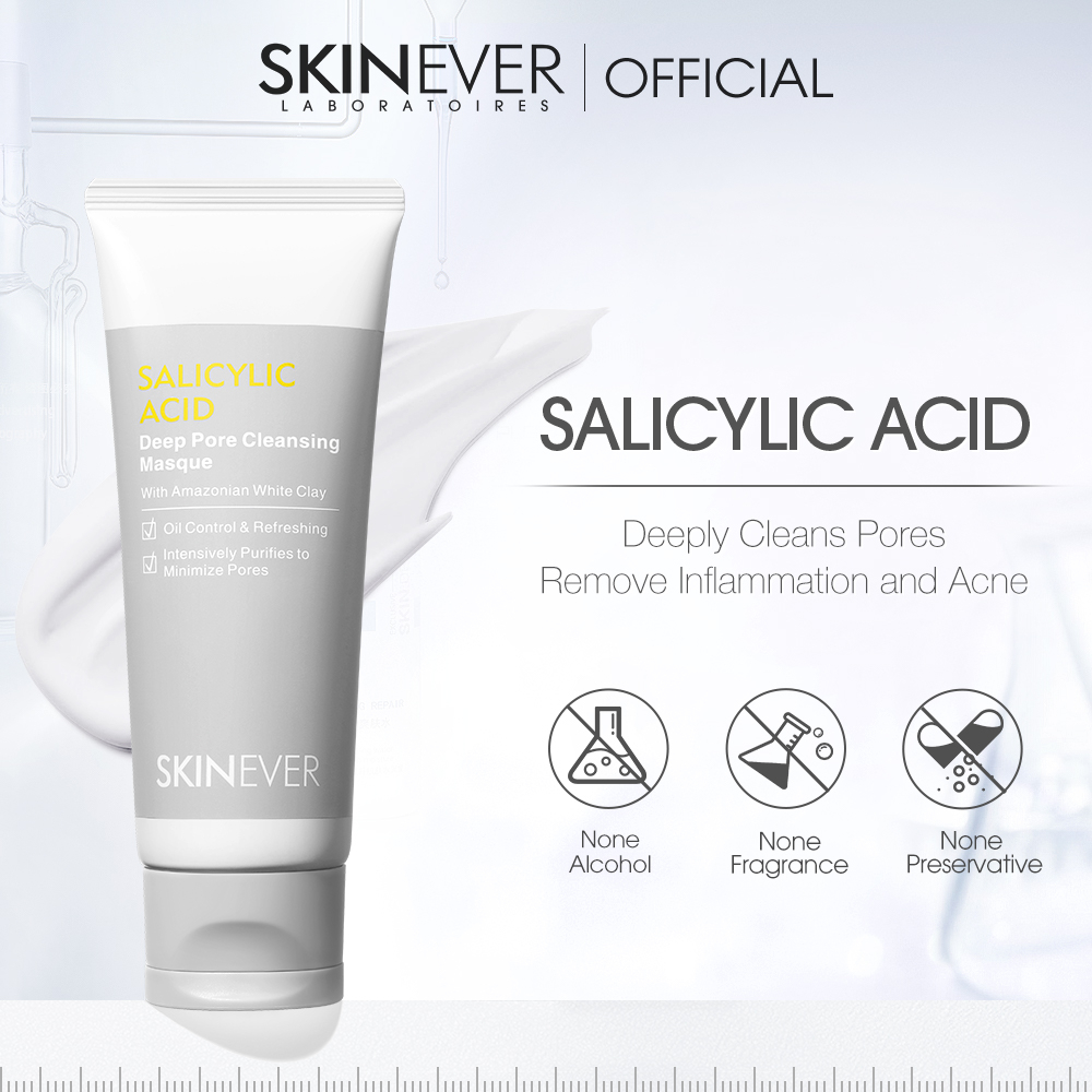 SKINEVER Salicylic Acid Deep Pore Cleansing Oil Control Mud Mask ...