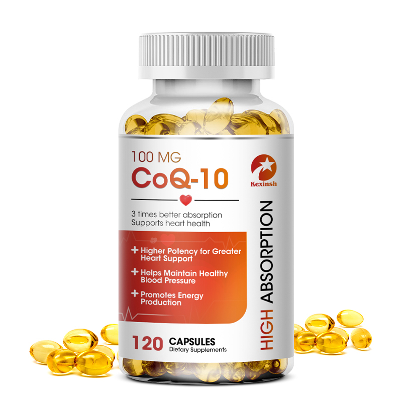 kexinsh COQ10 Capsules 100mg Coenzyme Q10 Capsules Provides Energy To