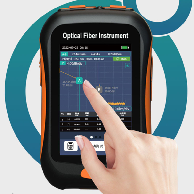 Mini OTDR NK2800 Fiber Optic Reflectometer With 7 Functions VFL OLS OPM ...