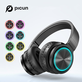 Picun B12 Wireless Bluetooth Headphones Over Ear With LED Light