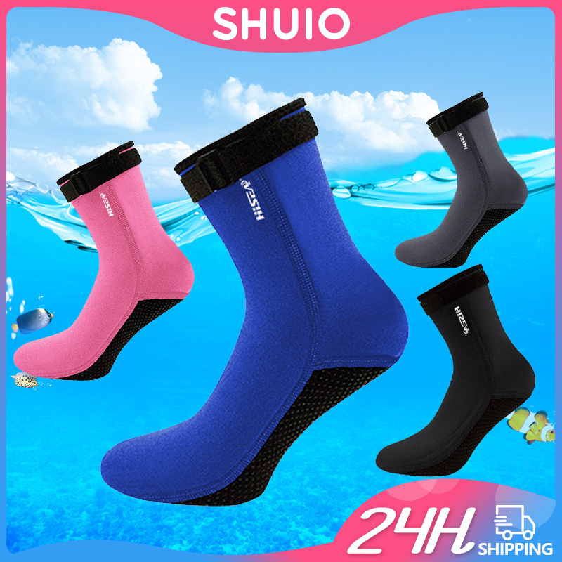 SHUIO Neoprene Water Fin Socks Diving Socks 3mm Thermal Beach Anti