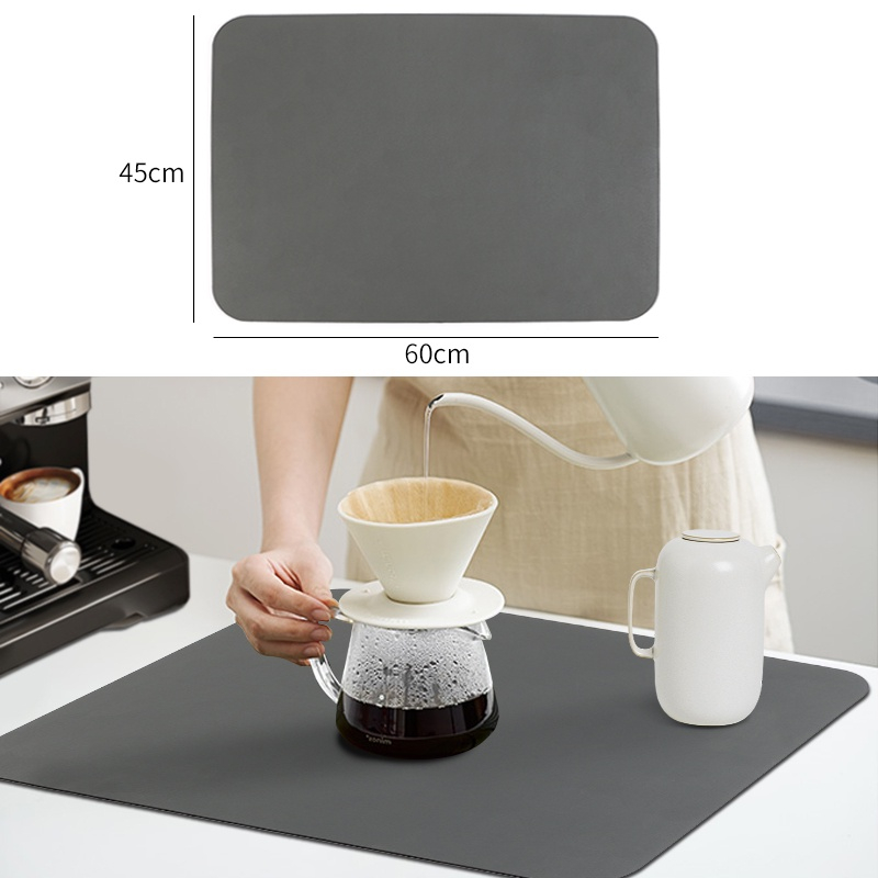 Coffee Water Rapid Absorbent Mat NonSlip Rubber Kitchen coffee
