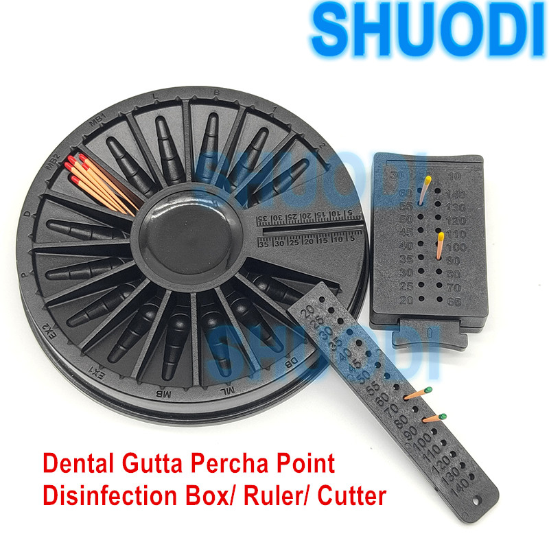 Dental Gutta Percha Point Disinfection Box Point Cutter Measuring Endo