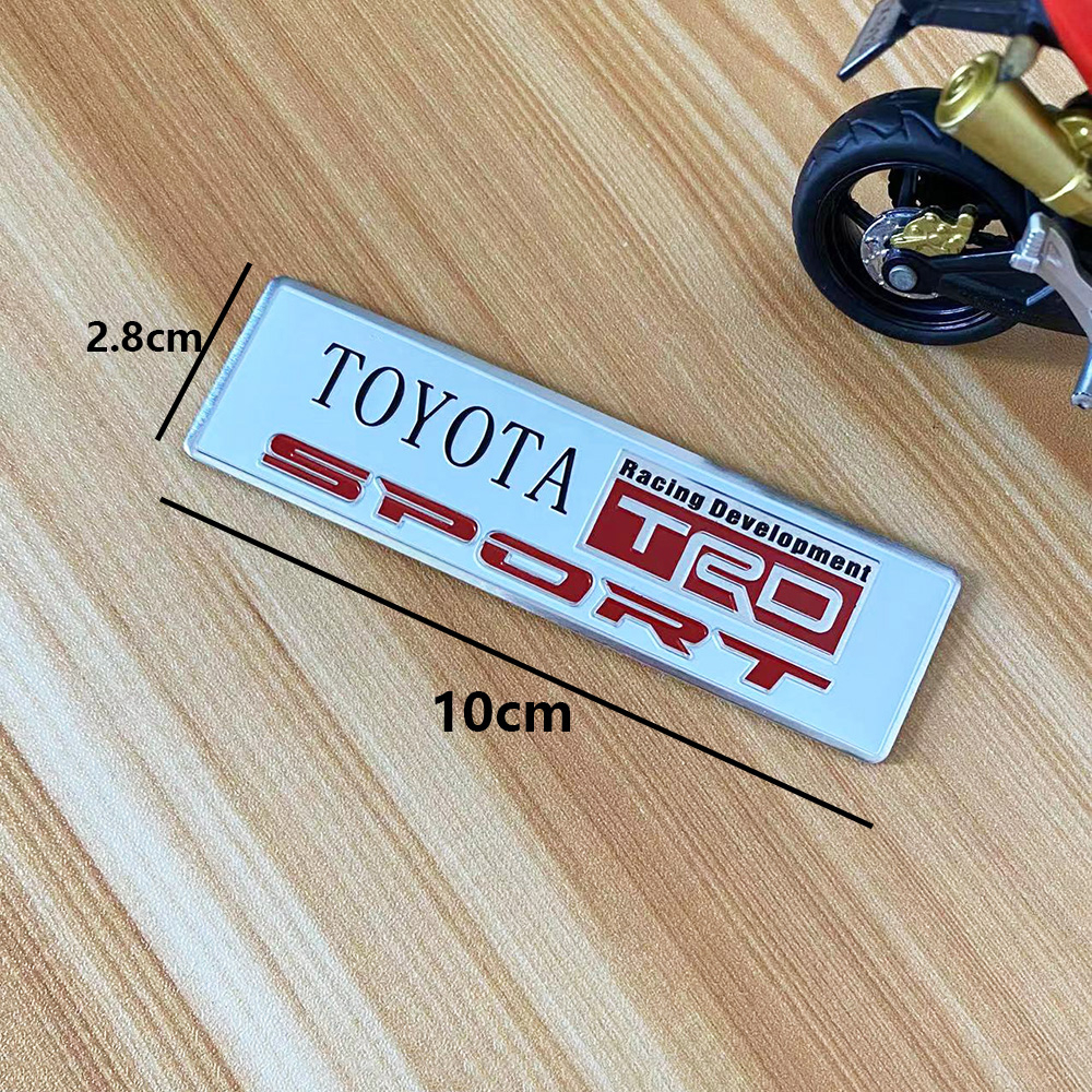 Car Styling 3D Metal Racing Development TRD Sticker Emblem Decal For ...