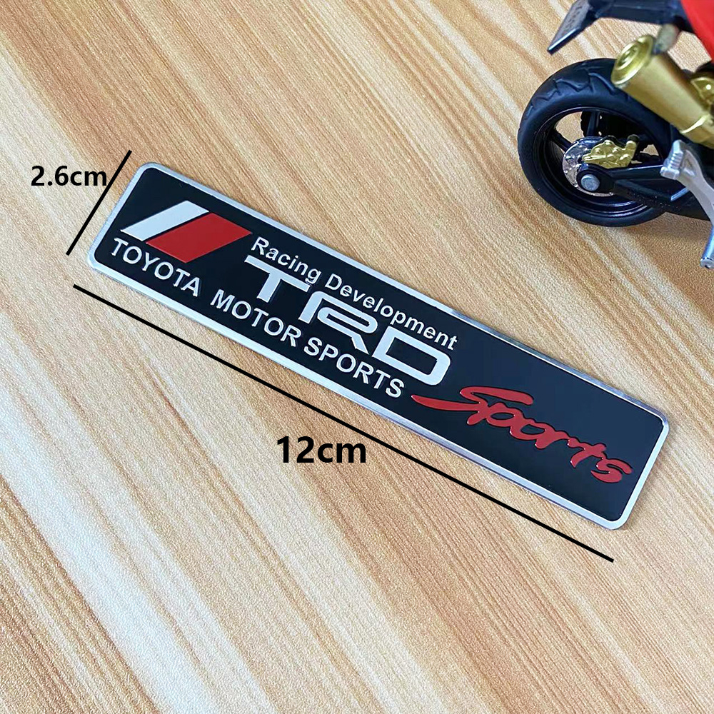 Car Styling 3D Metal Racing Development TRD Sticker Emblem Decal For ...