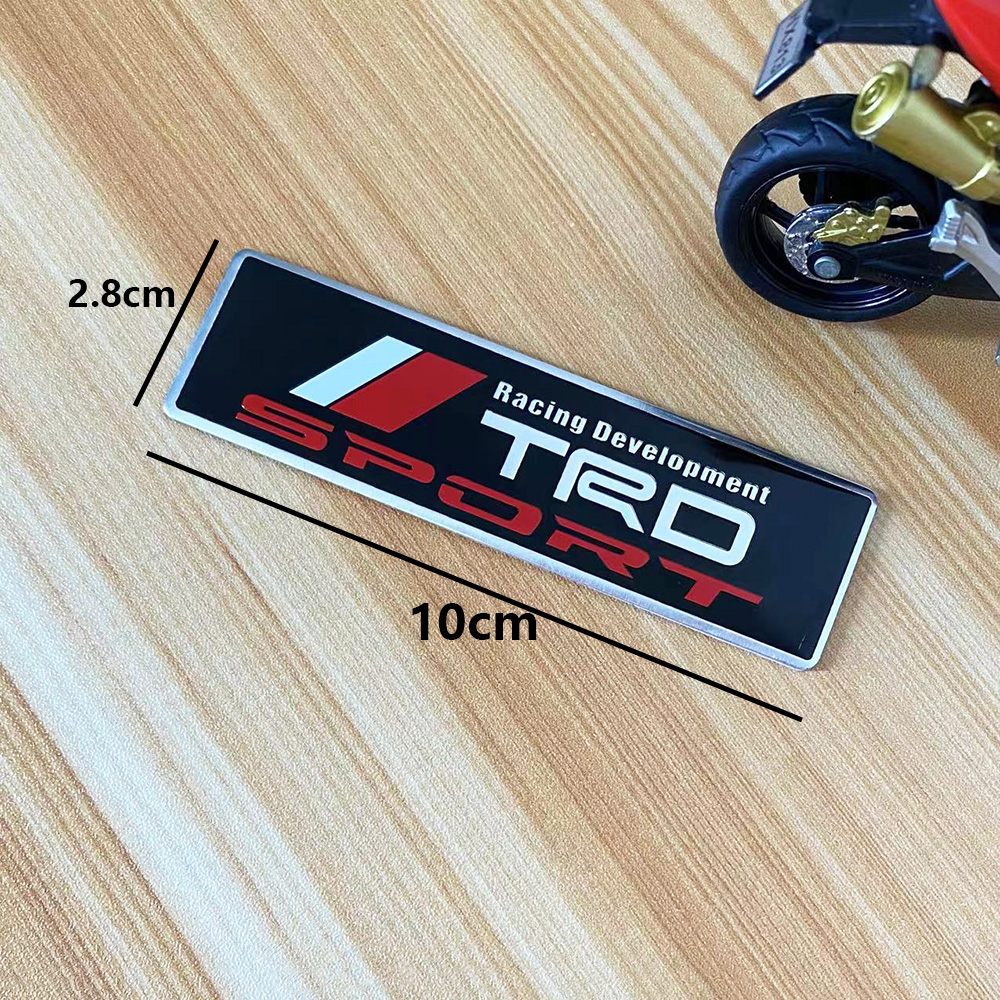 Car Styling 3D Metal Racing Development TRD Sticker Emblem Decal For ...