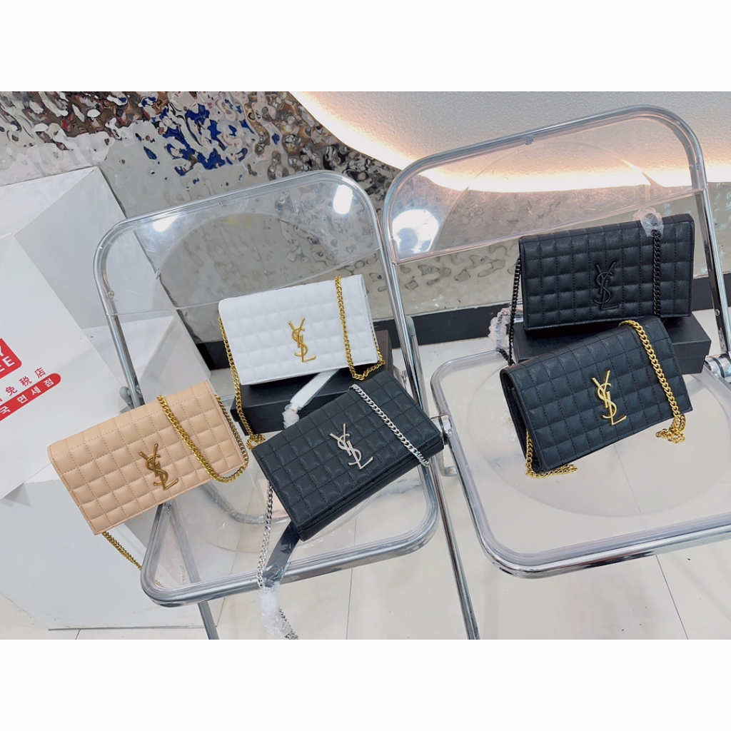 2023 New Style Saint Laurent ysl Classic Style Genuine Leather Luxury Chain Crossbody Shoulder