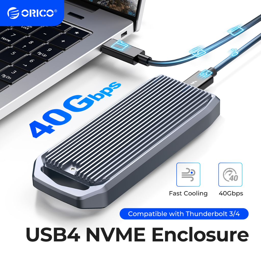 ORICO M2 SSD Case 40Gbps NVME Enclosure to USB Type C