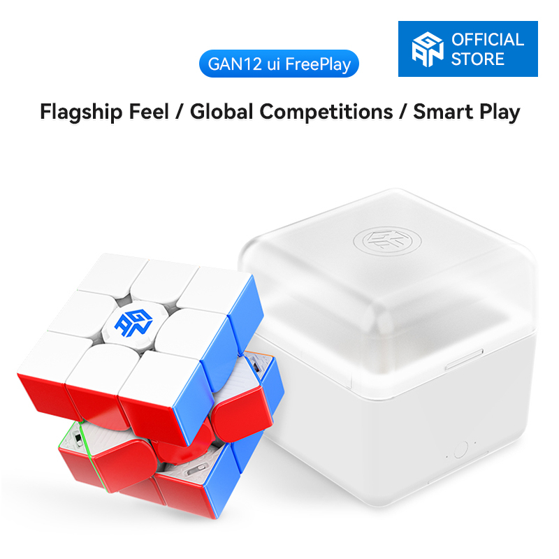 Gan12ui Free Play Magnetic Smart Cube Competition Speed Cubing 3x3 ...