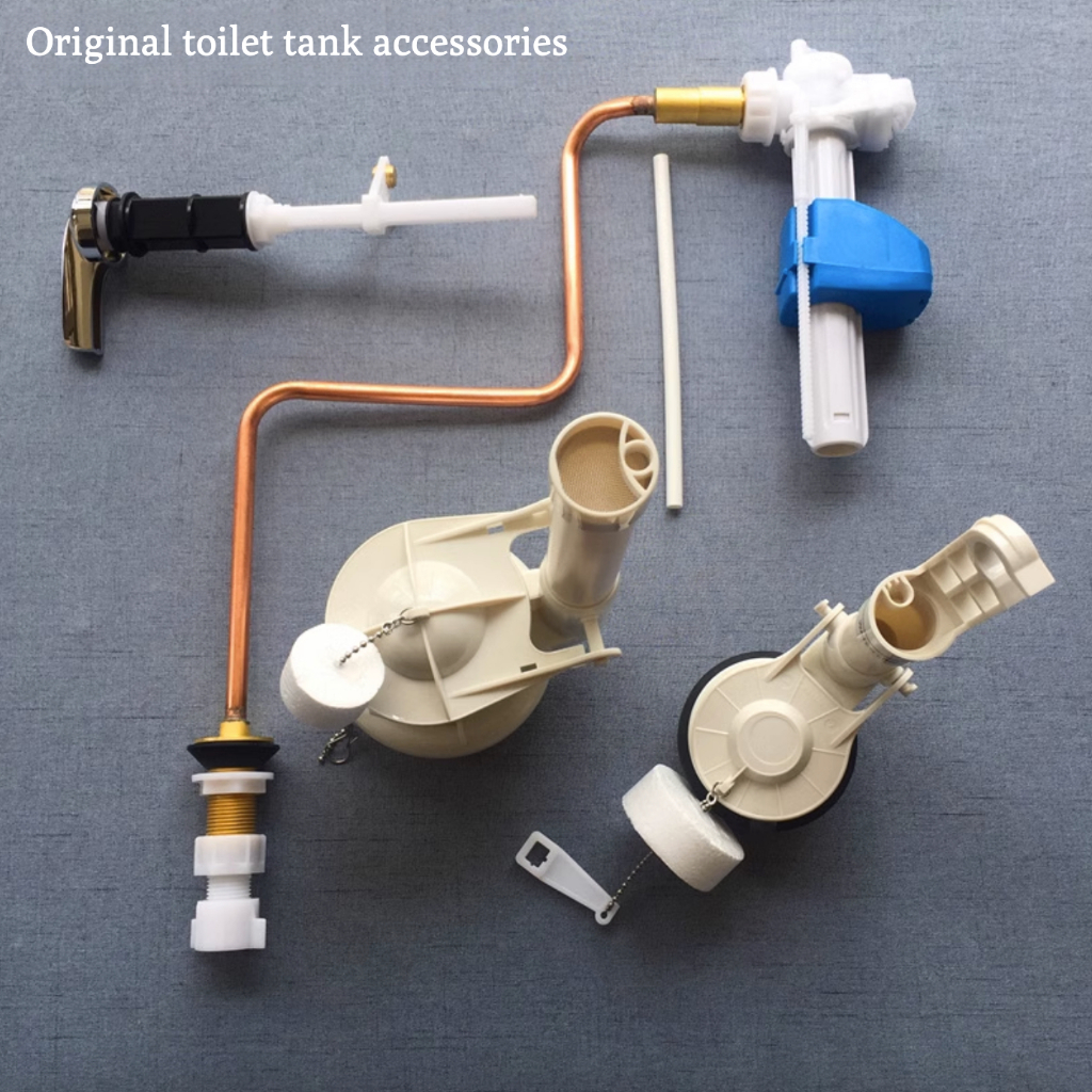 American standard double drain toilet water tank accessory fill valve ...