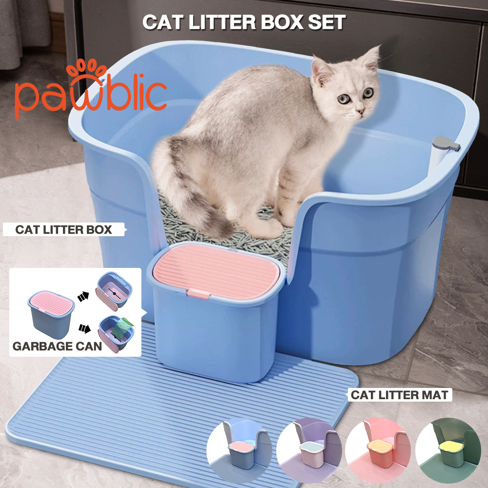 Garbage can for cat cheap litter