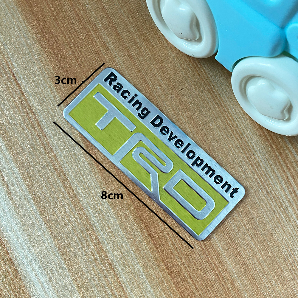 Ready Stock3d Car Sticker Metal Front And Rear Sign Trd Sports Logo Emblem Decal Replacement 5060