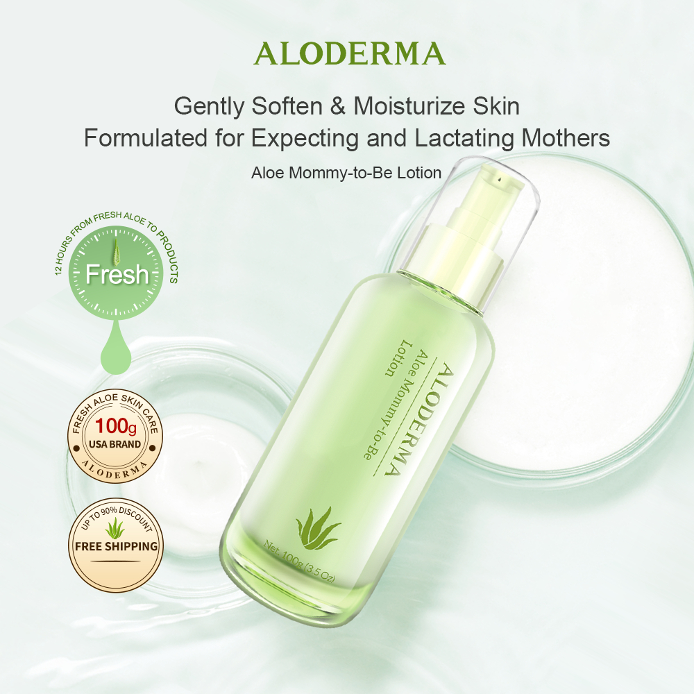 ALODERMA Fresh Aloe MommyToBe Lotion Organic Aloe Vera Facial