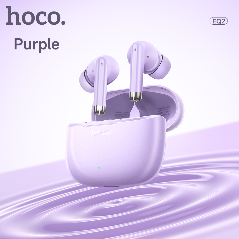 HOCO EQ2 Bluetooth Earphone Wireless Headphones Touch Control Headsets ...