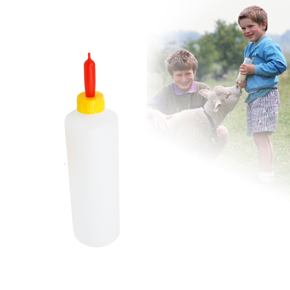400Ml Lamb Goat Milk Drinker Bottle with Soft Rubber Nipple Pacifier ...