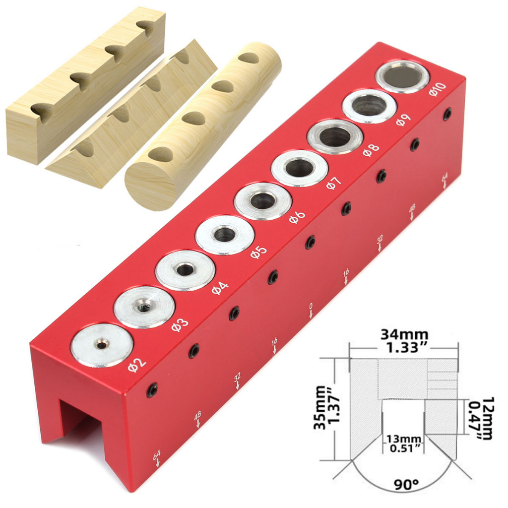 Woodworking 2/3/4/5/6/7/8/9/10mm Pocket Hole Doweling Jig Carpenter ...