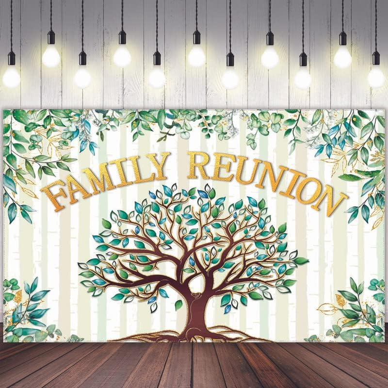 5x3ft Family Reunion Welcome Photography Backdrop Family Tree Members ...