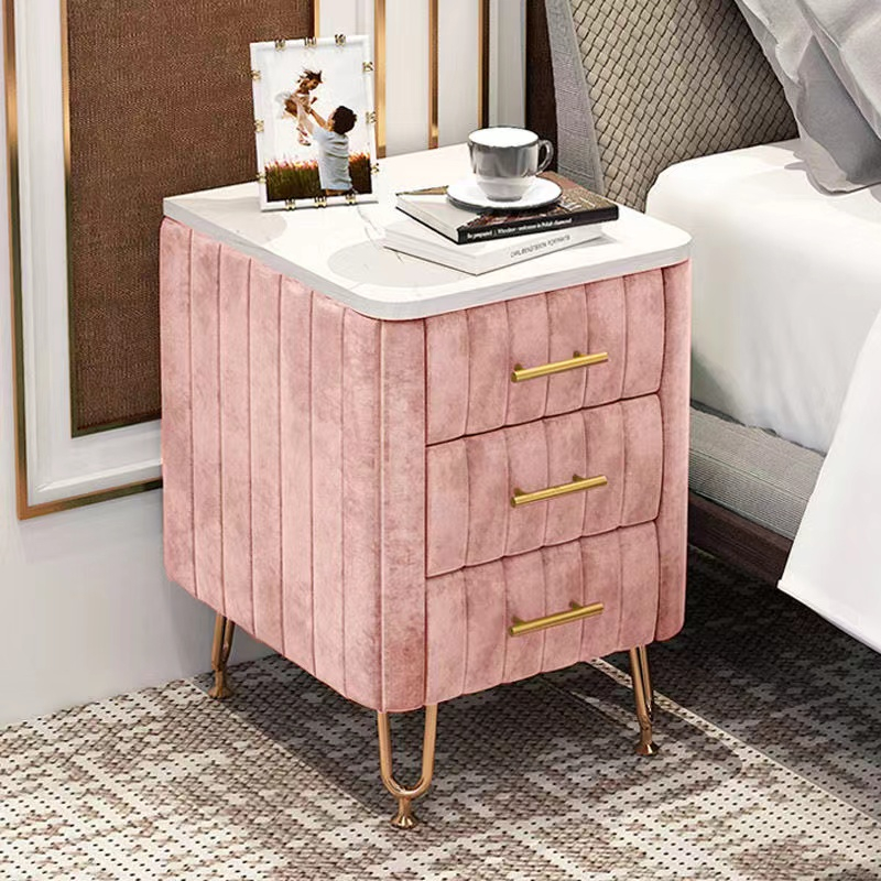 Simple Bedside Table Simple Modern Light Luxury Style Bedroom Locking