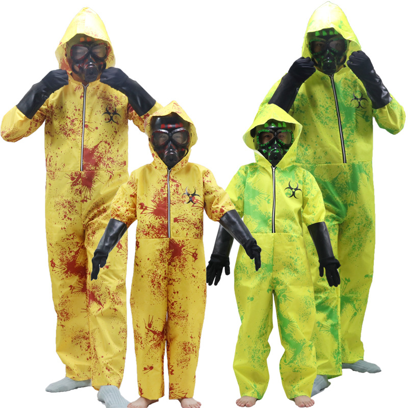 Infect Child Zombie Resident Biochemical Protective Clothing Costume