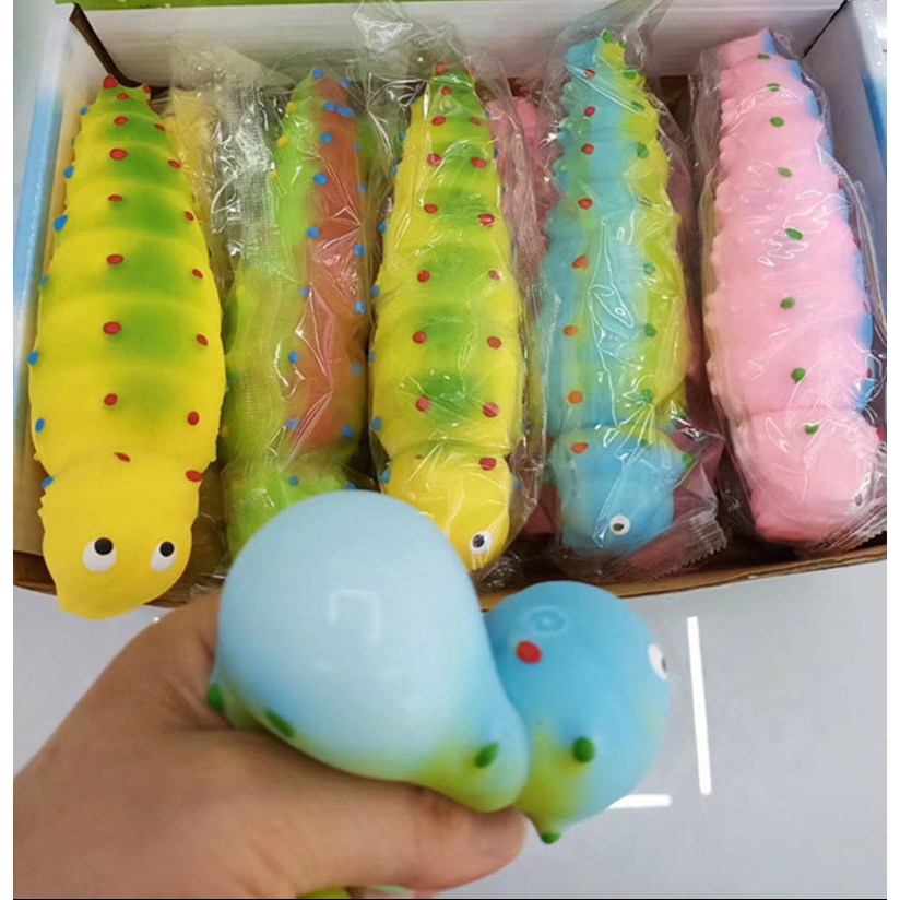 Simulation Caterpillar squishy toys slow rising fidget toy Stress ...