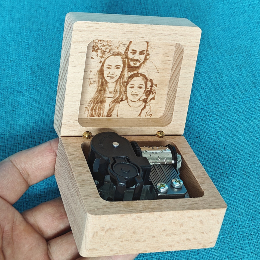 Handmade Wooden customized engraved photo you are my family sunshine ...