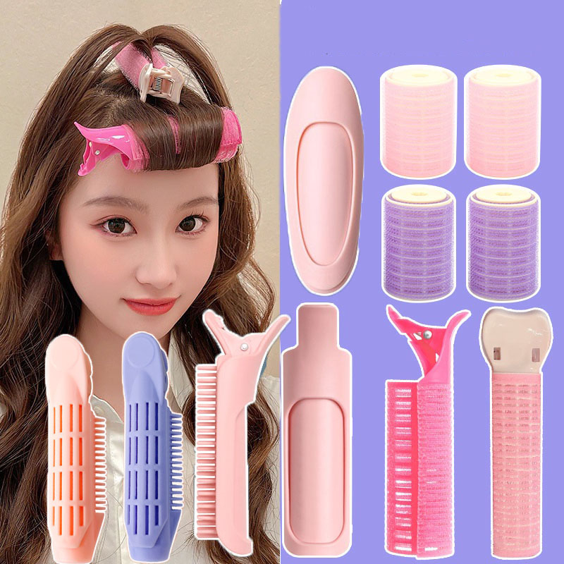 Bangs Fixed Hair Clip Curls Tube Fluffy Hair Hairstyle Clip Puffy Hair ...