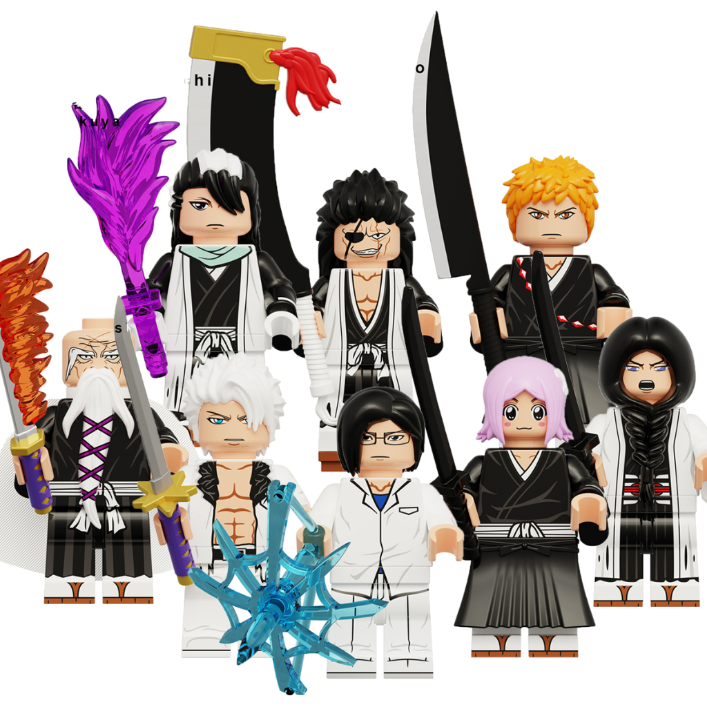 Japanese Anime BLEACH Unohana Retsu Yamamoto Ishida Uryuu Kuchiki Byakuya  MiniFigures Building Blocks Kids Gift Toys KDL816 | Shopee Philippines