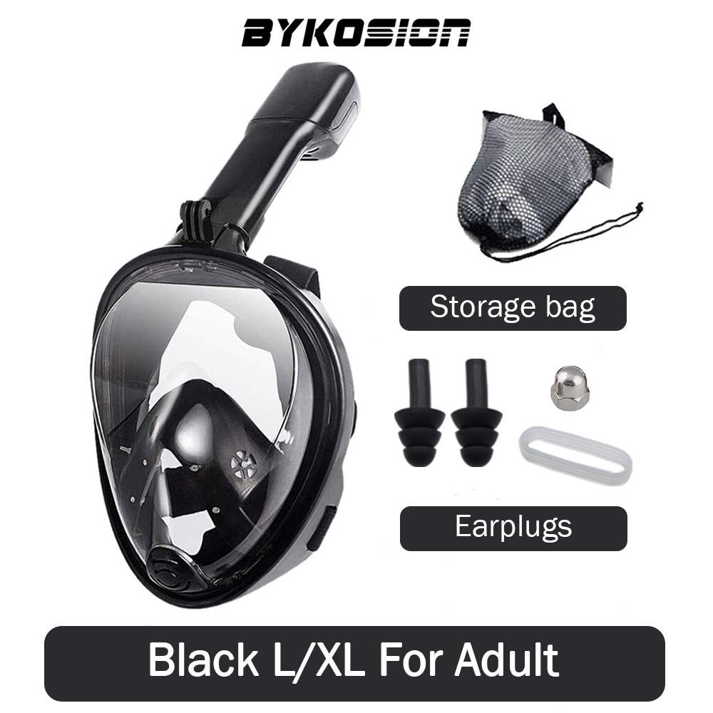 BYKOSION Full Face swimming goggles Anti Leak Easy Breathing Diving