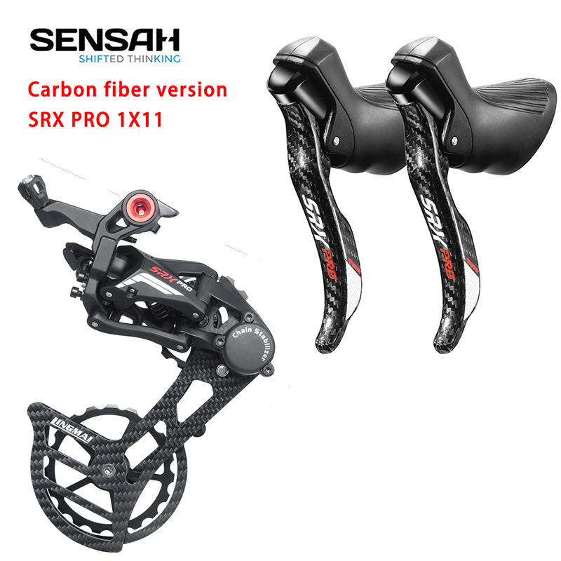 2024NEW SENSAH carbon fibre SRX PRO 1X11 Speed R/L Shifter Rear ...