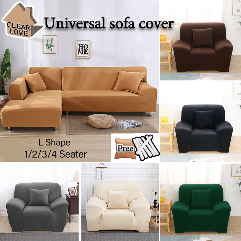 2Seater Sofa Cover Universal Couch Cover L Shape Stretchable Elastic