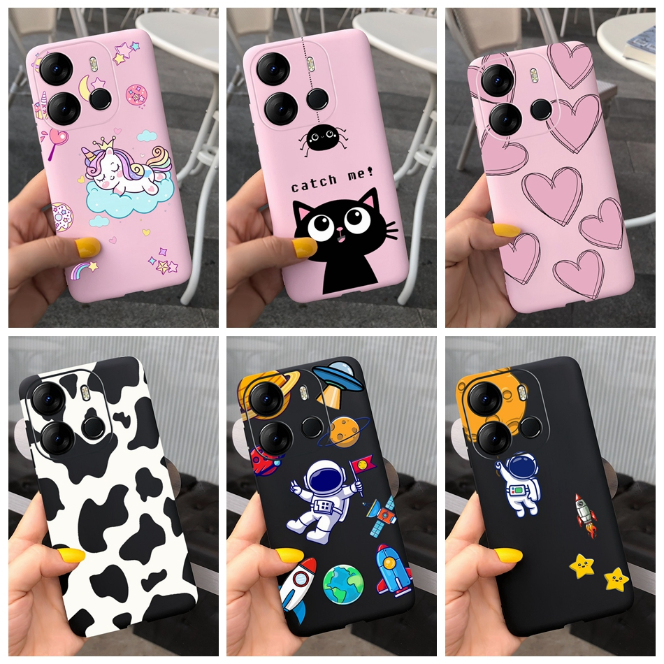 Infinix Note 30 Pro Note30 2023 Cute Astronaut Milk Cow Pattern Phone ...