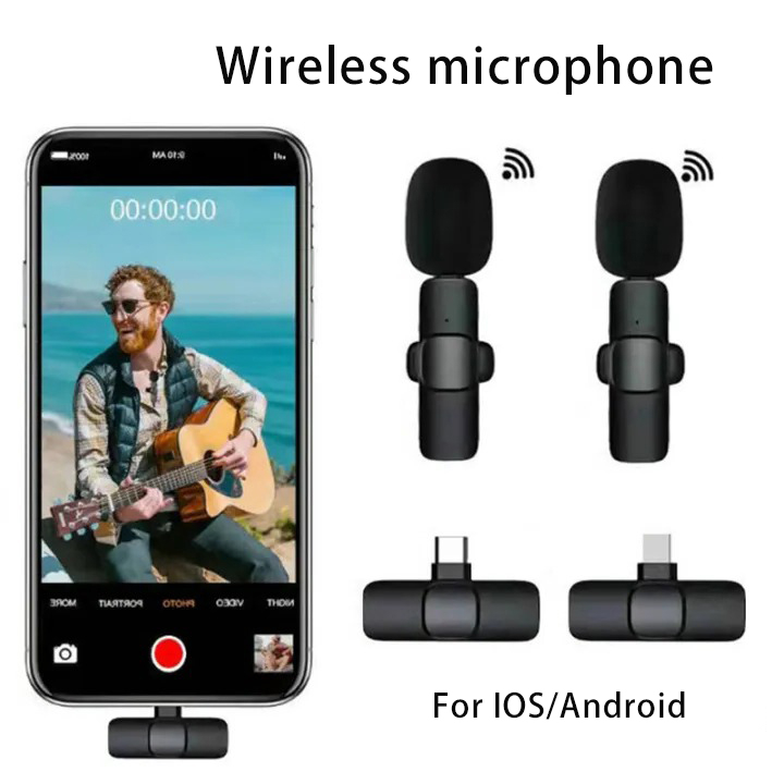 Mini TypeC Wireless Microphone Clip Collar Bluetooth Microphone One