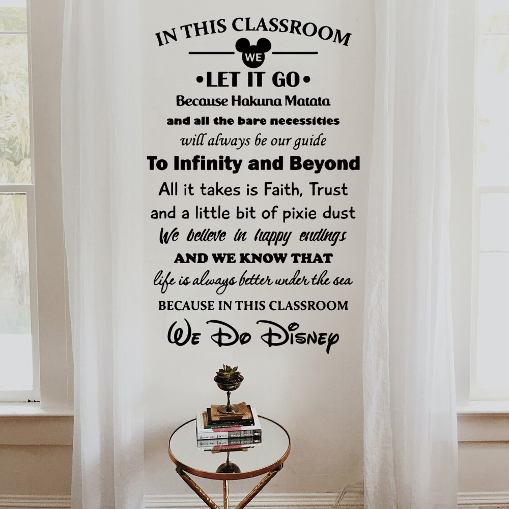 Cartoon Classroom Rules Sticker For School Decoration Wall Sticker ...