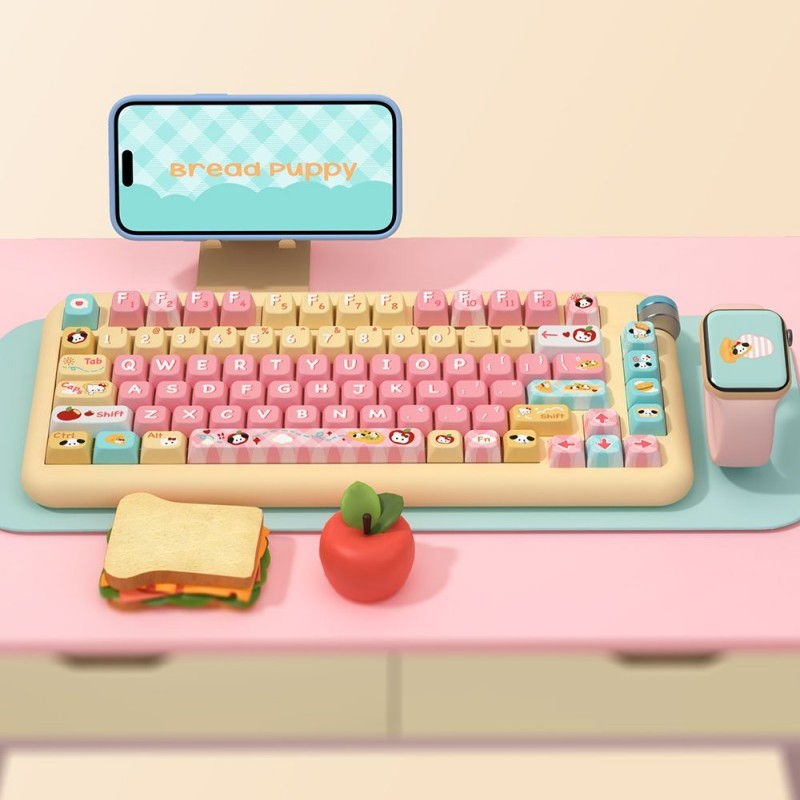 Bread Puppy Keycaps 122/138/158 Keys MDA/Cherry Height PBT Material ...