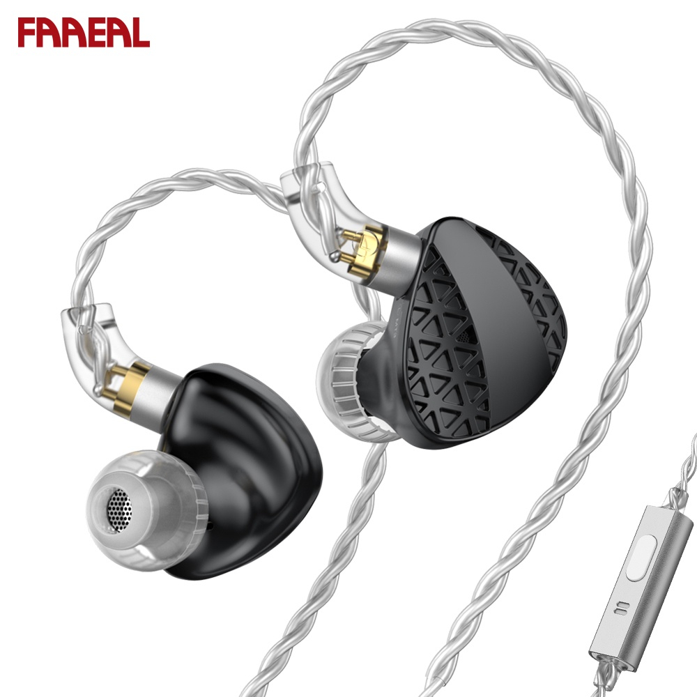 FAAEAL TRN MT3 In-ear Earphone HIFI Dual-Chamber Dynamic Monitor ...