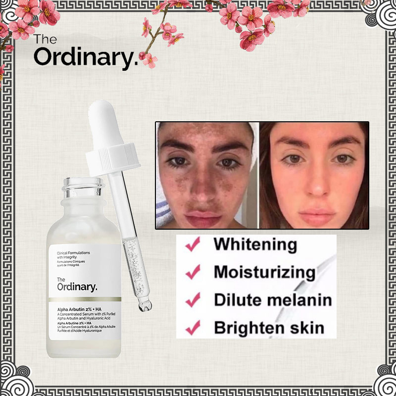 The Ordinary Alpha Arbutin 2% + HA (30ml) Serum Extract Anti-Aging ...