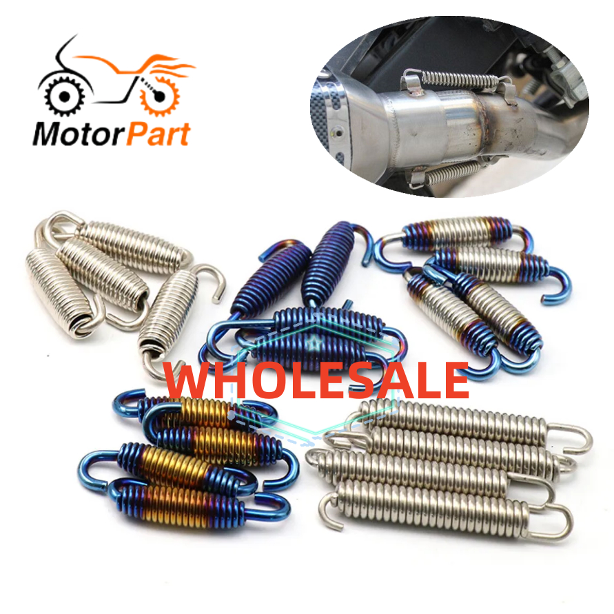 (WHOLESALE) MOTOPARTS SHOP 75mm Stainless Steel Exhaust Pipe Muffler