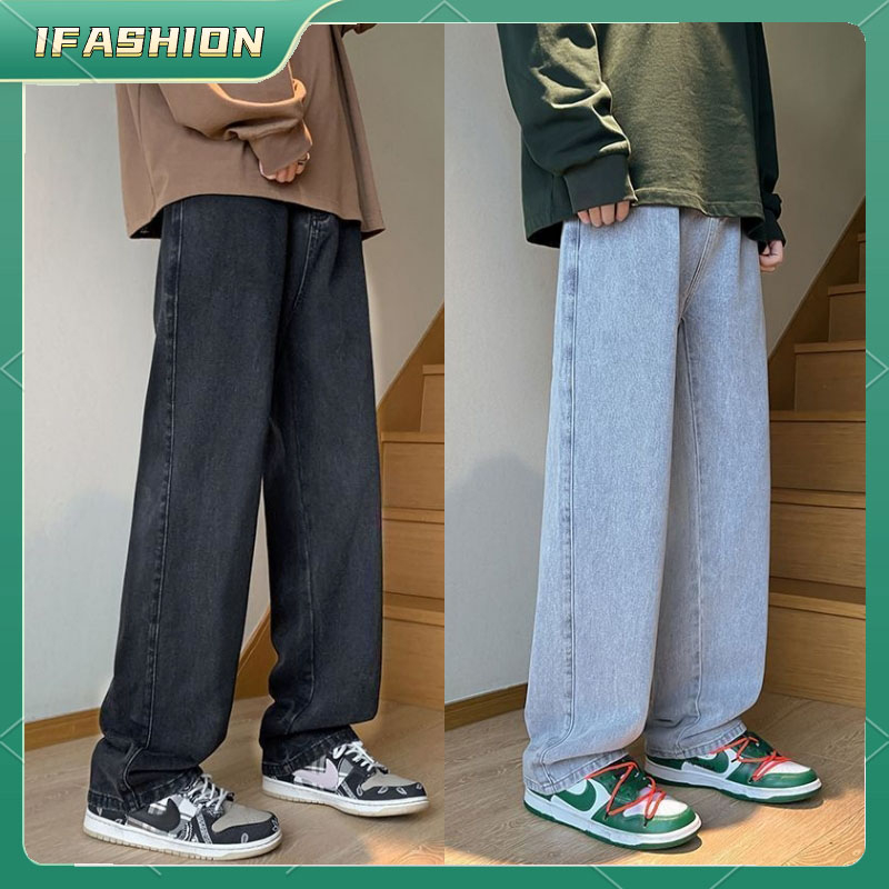 Baggy Jeans For Men Jeans Straight Cut Pants For Men Pants For Men ...