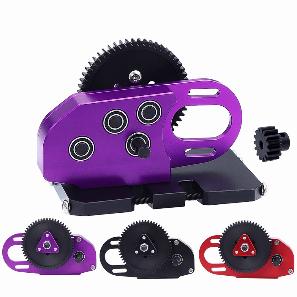 2Low Gearbox Middle Transmission Box with Overdrive Gear for LCG 1/10