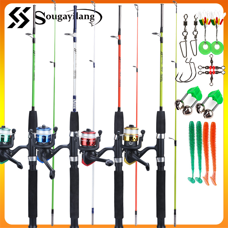 SALES】Sougayilang Fishing Rod Full Set For Outside With Line  And Bait Set Length Fishing Set Cylinder Packaging