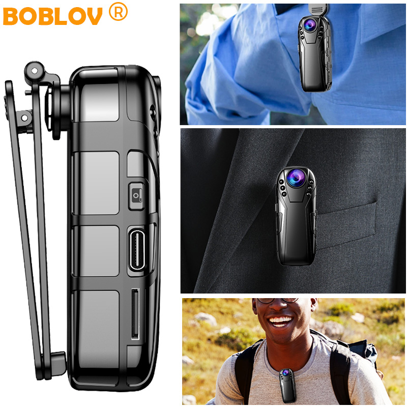 BOBLOV L02 HD 1080P Mini Camera Action Camera, 256GB IR Night Vision ...