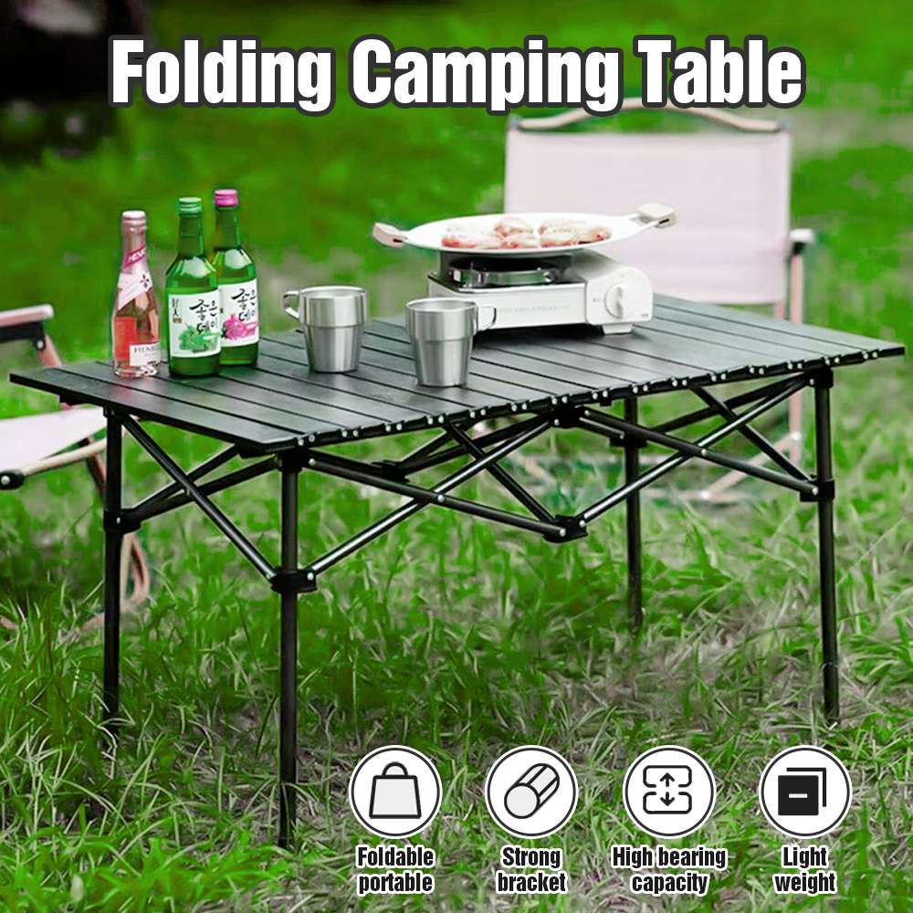 6FT Aluminum Alloy Folding Table, Indoor Outdoor Portable Foldable Pla –  SEGMART, image size:1000x1000