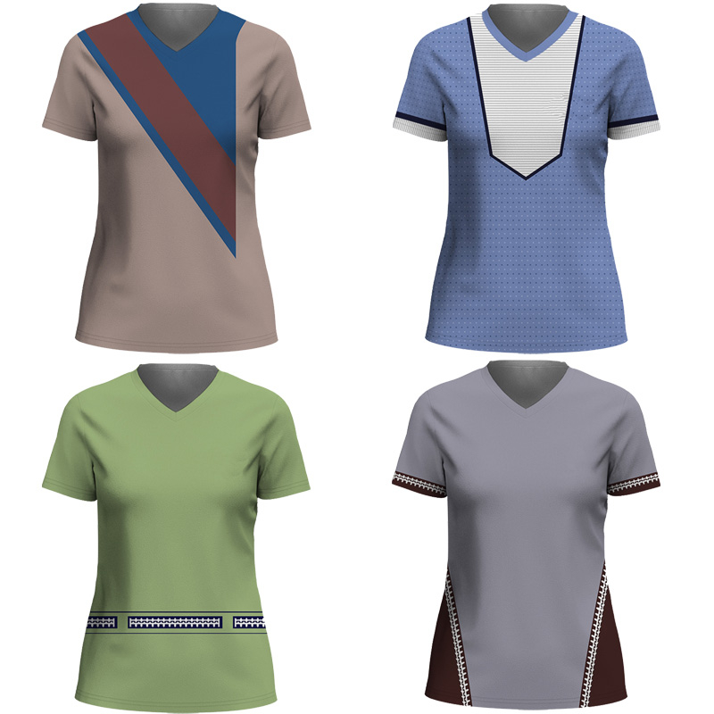 Sublimation Teacher VNeck Shirts With Logo For Teacher Ice Silk Quick