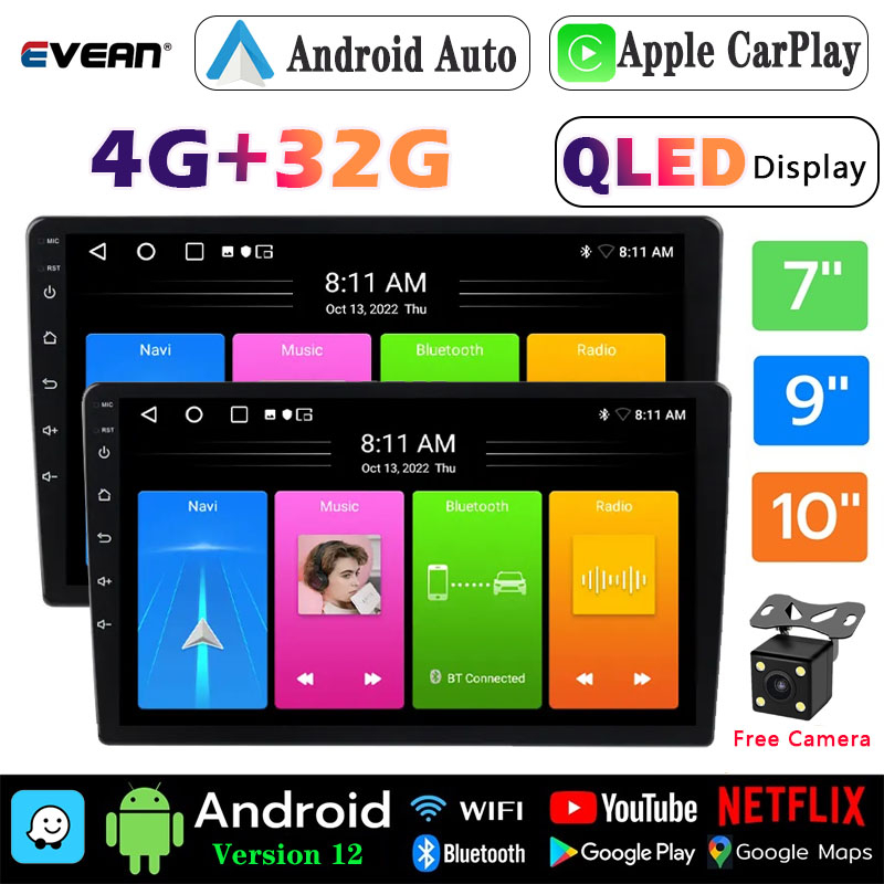 9/10 inch Universal Android Car Stereo with Blutooth Touch Screen Apple