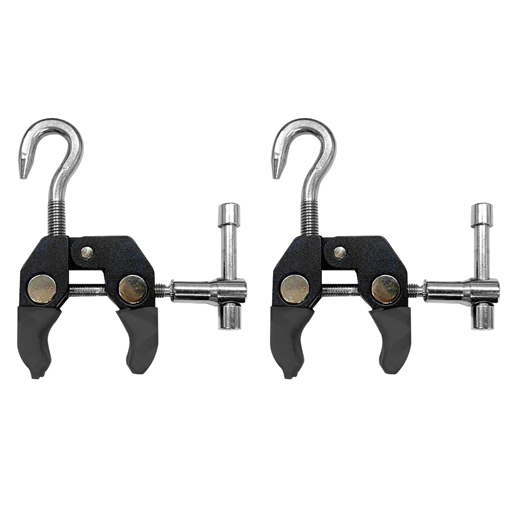 SANLIKE 2pcs Car Roof Tent Tarp Clamp with Hook Heavy Duty Super Crab