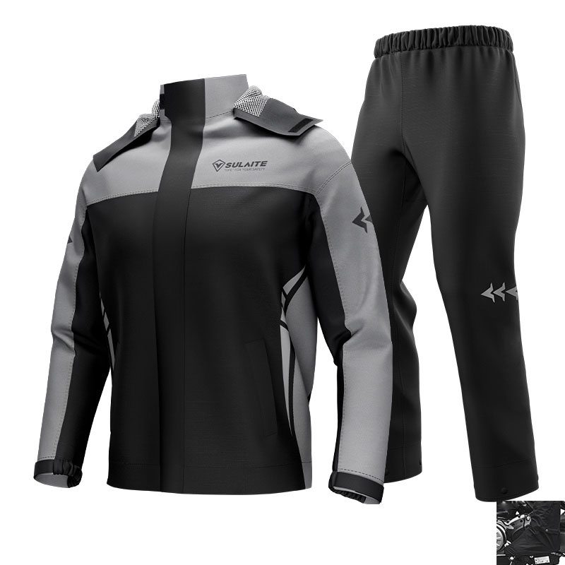 Raincoat Motorcycle With Boot Shoe Cover Nylon Rain Waterproof Rain