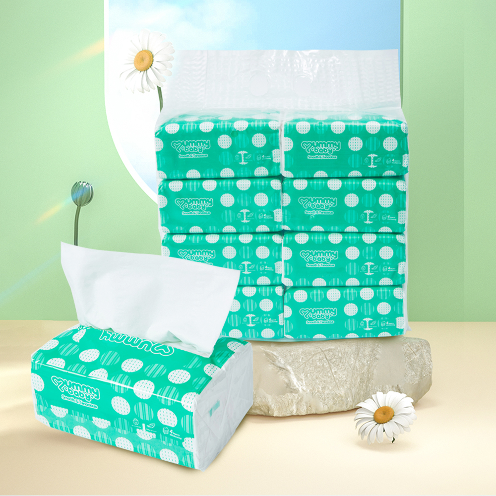 【8 packing】Super Soft Tissue Paper Towel For Baby Facial Tissue 3Ply